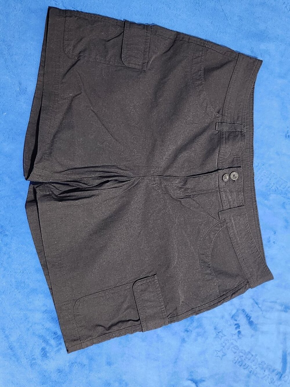 Eddie Bauer Womens Cargo Shorts Size 12 Dark Charcoal Outdoor Hiking